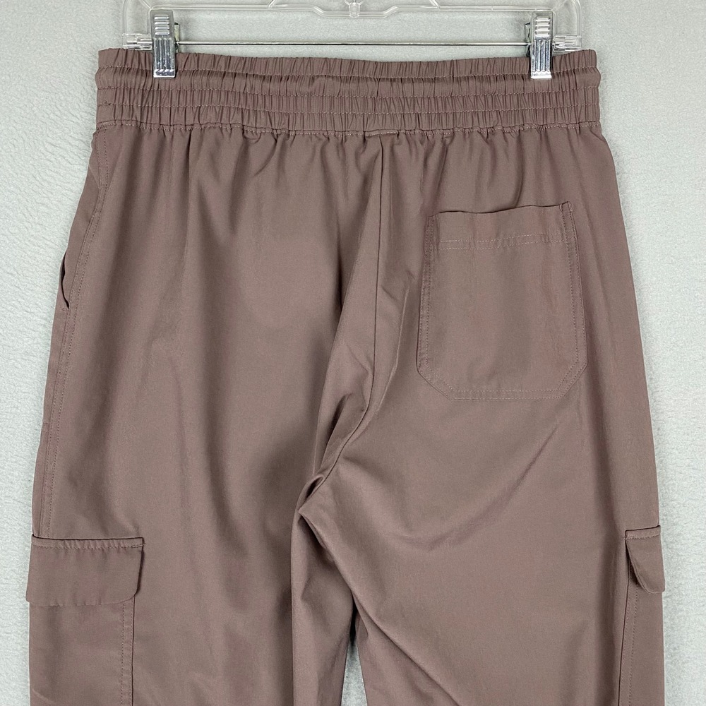 Old Navy StretchTech High Waisted Cargo Jogger Pants Women Medium Mythical Brown - Picture 4 of 11